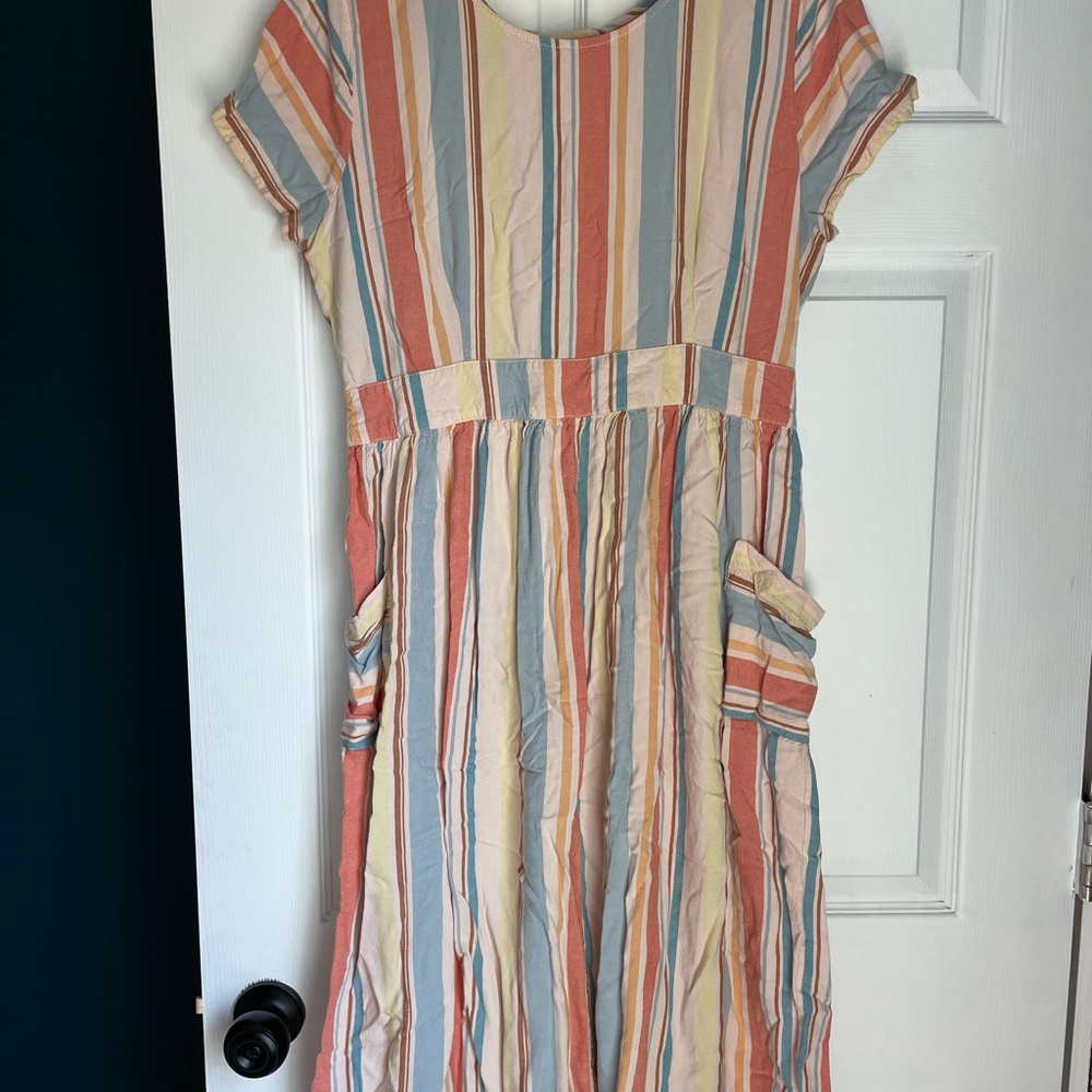Striped Multicolor Women’s Dress